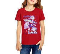 T-shirt à manches courtes pour enfants, style décontracté, style 03-Rouge 150