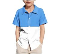 T-shirt à manches courtes pour filles - Col rond - Léger et confortable - Décontracté - Pour l'école et le sport - Pour enfants de 5 à 15 ans, a blei, 11 ans