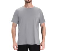 T-shirt à manches courtes pour homme pour l'entraînement quotidien - Noir - Col rond - Manches courtes pour la gym, l'athlétisme, la course à pied, les sports d'intérieur et d'extérieur, la vie