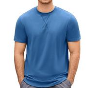 T-shirt à manches courtes pour homme - Uni - Séchage rapide - Veste d'été fine et décontractée - Pour la course à pied, le basket-ball, l'entraînement - Pour l'intérieur et l'extérieur, la marche, le