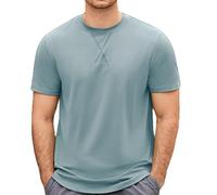 T-shirt à manches courtes pour homme - Uni - Séchage rapide - Veste d'été fine et décontractée - Pour la course à pied, le basket-ball, l'entraînement - Pour l'intérieur et l'extérieur, la marche, le