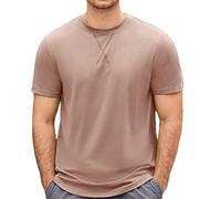 T-shirt à manches courtes pour homme - Uni - Séchage rapide - Veste d'été fine et décontractée - Pour la course à pied, le basket-ball, l'entraînement - Pour l'intérieur et l'extérieur, la marche, le