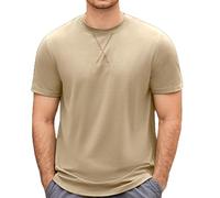 T-shirt à manches courtes pour homme - Uni - Séchage rapide - Veste d'été fine et décontractée - Pour la course à pied, le basket-ball, l'entraînement - Pour l'intérieur et l'extérieur, la marche, le