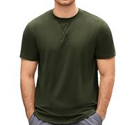 T-shirt à manches courtes pour homme - Uni - Séchage rapide - Veste d'été fine et décontractée - Pour la course à pied, le basket-ball, l'entraînement - Pour l'intérieur et l'extérieur, la marche, le