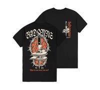 T-shirt à manches courtes pour hommes et femmes, style rétro américain, décontracté, imprimé, groupe Bad Omens, Metal Nu Rock, nouvelle collection 7