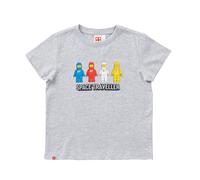T-shirt à manches courtes Space Traveler pour enfants - Gris chiné