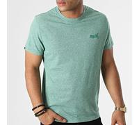 Superdry T-shirt Vintage Logo EMB Vert brillant S Homme