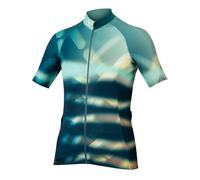 T-Shirt À Manches Courtes Texture Virtuelle S/S Femme Glacier Blue Endura Cycles