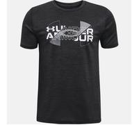 T-shirt à manches courtes ventilé UNDER ARMOUR pour garçon - Noir/gris - Construction légère XL