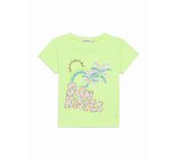 Billieblush - Tee-shirt À Manches Courtes - Green Lemon - Fille - 4 Ans