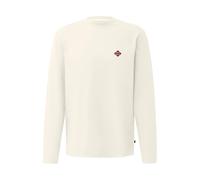 T-shirt Ã manches longues avec patch logo QS Beige 2XL