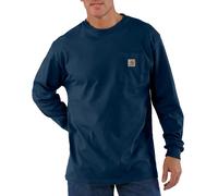 T-Shirt À Manches Longues Carhartt Pocket Bleu Marine Taille L