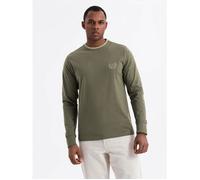 T-shirt à manches longues col rond et broderie OM-LSCL-0128 S