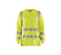 T-shirt à manches longues col V haute-visibilité anti-UV polyester 33851013 - Couleur et taille au choix