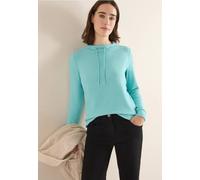 Cecil 3228460 T-Shirt à Manches Longues Cosy, Foam Blue Melange, XL Femmes
