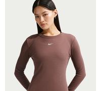 T-shirt à manches longues côtelé et ajusté Nike pour femme Tattoo