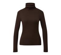 T-shirt Ã manches longues coupe ajustÃ©e col roulÃ© femme s.Oliver Marron 40