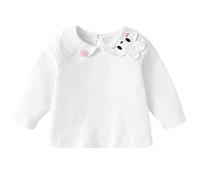 T-shirt à manches longues en coton pour enfant en bas âge, Blanc., 2-3 ans
