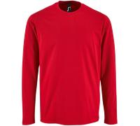 T-Shirt À Manches Longues En Coton S-4XL SOL'S Imperial Col Rond