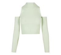 T-shirt Ã manches longues en tricot cÃŽtelÃ© femme Urban Classics Gris L