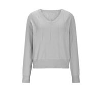 T-Shirt À Manches Longues Femme Col en V Chemise Chic Et Élégant Lâche Haut Décontracté Tee Shirt Couleur Unie Tunique Basic Top Pulls Tendance Polyvalent Automne Printemps 2026