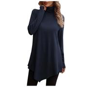 T Shirt À Manches Longues Femme Lin Long Kaki Vierge Court Epaule Pyjama Asymétrique Rayee Rouleau Meilleur Sympa Originales Mode Annoncer Unie Voilée Rouges Flemme