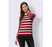 T-shirt à manches longues haut à rayures - Best Connection - rouge-écru à rayures ROUGE-ÉCRU À RAYURES 52
