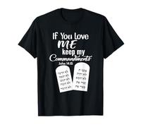 T-shirt à manches longues If You Love Me Keep My Commandments T-Shirt