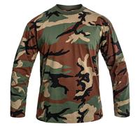 T-shirt à manches longues Longsleeve MFH - Woodland L
