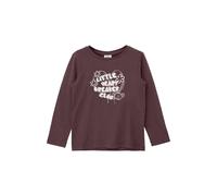 T-shirt Ã manches longues Loose Fit avec imprimÃ© mousse fille s.Oliver Rouge 8/9 ans