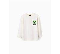 T-shirt à manches longues minecraft beige clair 3/4A