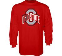 T-Shirt à Manches Longues NCAA Ohio State Buckeyes pour Homme - Rouge - Taille XL