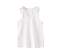 T-shirt à manches longues noir pour femme Dos nageur Crop Tank Débardeur Soild sans manches Sport Danse Top Ballet Gymnastique Vêtements de danse Chemisier avec col en V pour femme, Blanc., 3-4 ans