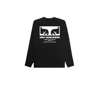 T-shirt Ã manches longues Obey The Medium is The Message Noir M