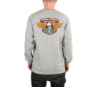 T-Shirt À Manches Longues Powell Peralta Winged Ripper - Gris Athlétique
