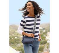 T-shirt à manches longues rayures tendance - Best Connection - écru-marine à rayures fines ÉCRU-MARINE À RAYURES FINES 44