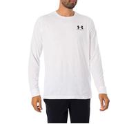 T-Shirt À Manches Longues - Under Armour - Homme - 60% Cotton - Blanc L