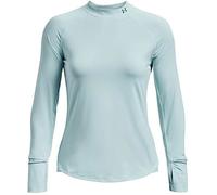 T-shirt à Manches Longues - UNDER ARMOUR - UA Outrun The Cold - Bleu Sarcelle - Regular - Femme L