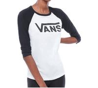 T-shirt à manches raglan Femme Vans Flying V Blanc-Noir XS