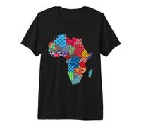 T-Shirt à Motif Ethnique Traditionnel Africain fierté T-Shirt Haut de Gamme
