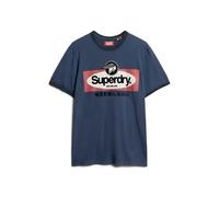 T-shirt à motif Superdry Core Logo Ringer Workwear Bleu S