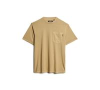 T-shirt Ã poche avec surpiqÃ»res contrastÃ©es Superdry Beige 2XL