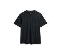 T-shirt Ã poche surpiqÃ»res contrastÃ©es Superdry Noir S