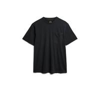 T-shirt à poche surpiqûres contrastées Superdry Noir S