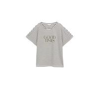 T-shirt Ã rayÃ© imprimÃ© femme Tom Tailor Blanc 3XL