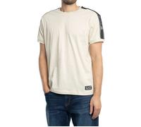 T-Shirt À Rayures Sur Les Épaules - EA7 M