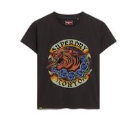 Superdry Tattoo Rhinestone Fitted Short Sleeve T-shirt Multicolore L Femme