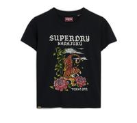 Superdry Tattoo Rhinestone Fitted Short Sleeve T-shirt Multicolore XS Femme