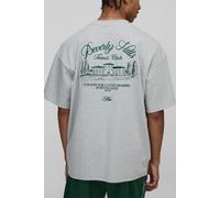 T-shirt à surpiqûres à imprimé Beverly Hills homme - gris - XS, gris