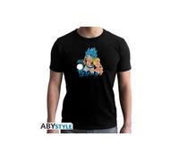 T-shirt ABYstyle - Dragon Ball Broly - Gogeta noir - Manches courtes - 100% coton M
